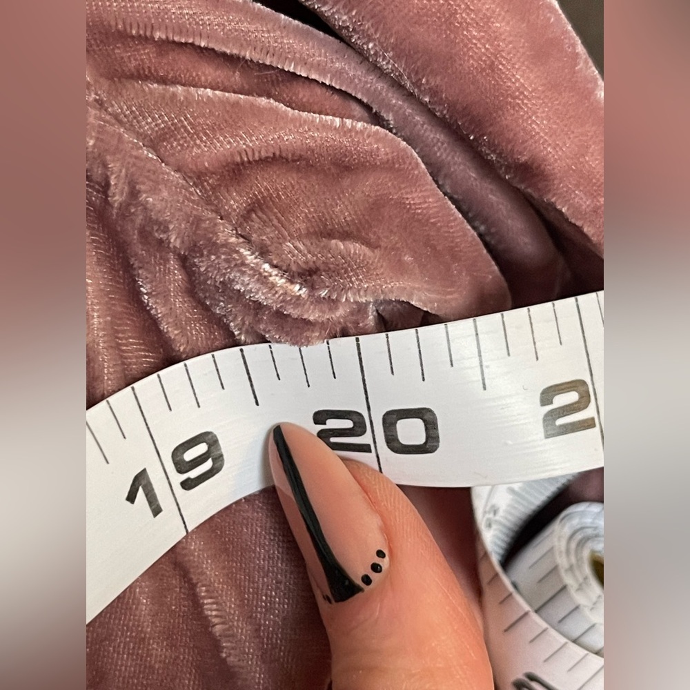 Free People Dusty Pink Velvet Long Sleeve Duster - Picture 16 of 16